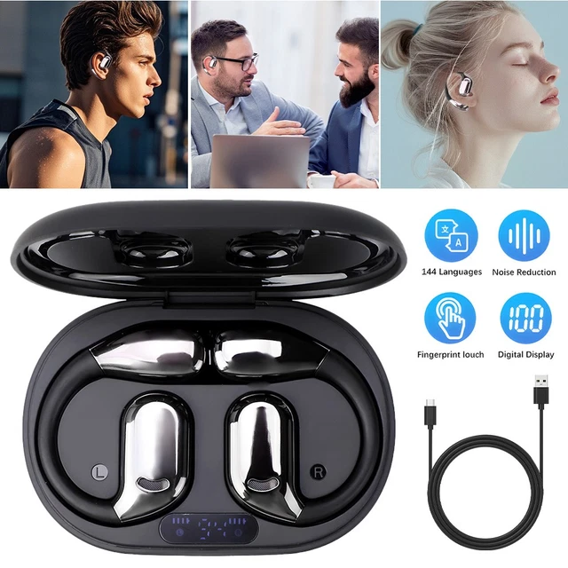 KI Übersetzer-Kopfhörer: 4-in-1 Echtzeit-Übersetzung In 164 Sprachen, Bluetooth 5.4, 50h Akku - Für Reisen, Business & Lernen