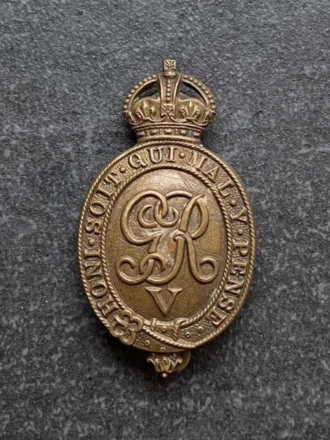 Genuine WW1 Household Battalion Cap Badge