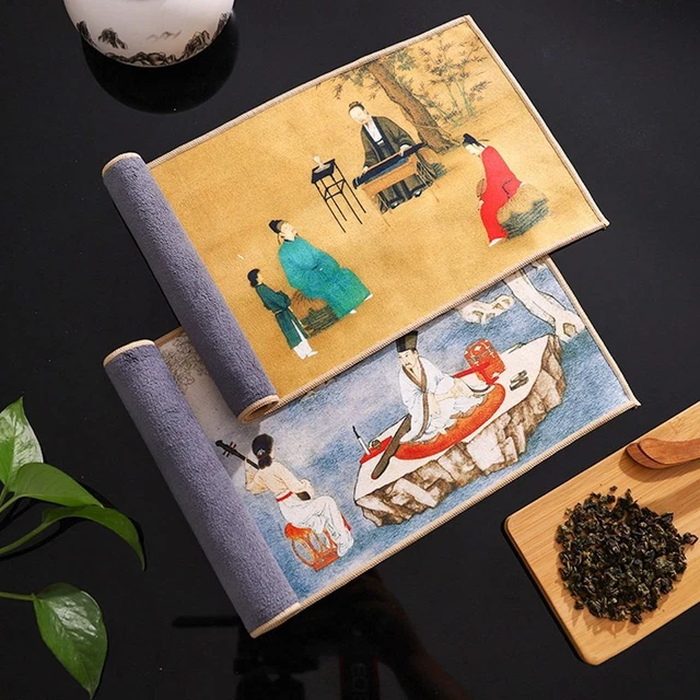Vajilla pintada toalla toalla té toalla mesa mate toalla té servilleta