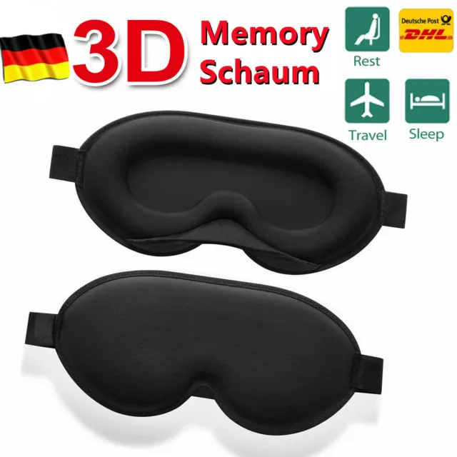 Schlafmaske Schlafbrille Augenmaske Kinder & Erwachsene verstellbar Blickdicht