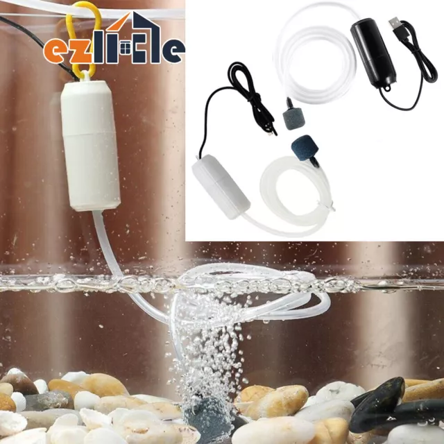 Portable USB Air Pump Aquarium Fish Tank Oxygen Air Pump Mini Oxygen Pump