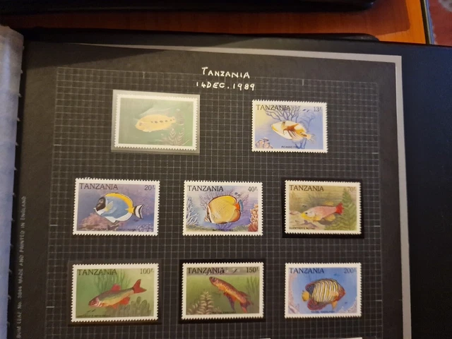 Tanzania 1989 Sg 697-704 Reef And Freshwater Fish Mnh