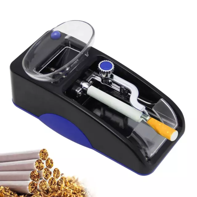 Cigarette Rolling Machine Automatic Roller Electric Mini Tobacco Injector(Blue) 2