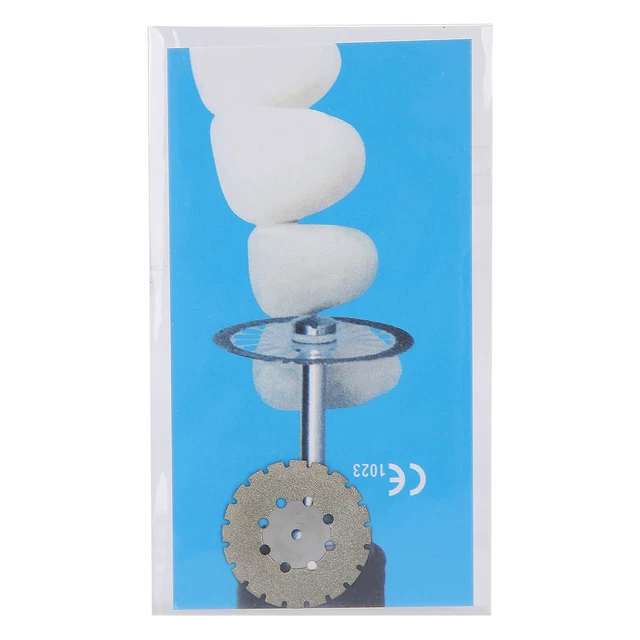 5Pcs Dental Disc Disks Double Sided Grit Cutting Disc Diameter 22mm HPT