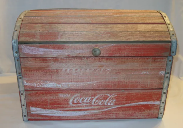 Vintage Rustic COCA-COLA Wooden Case Crate Box