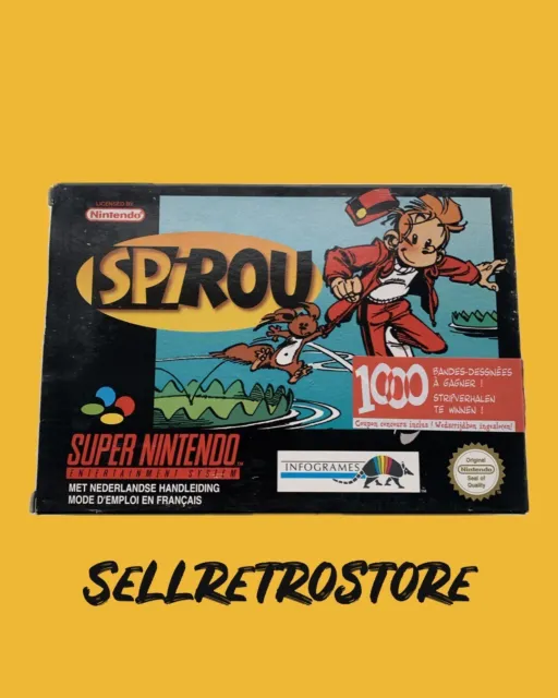 Spirou - SNES - Super Nintendo - PAL - OVP - CIB - Retro Game