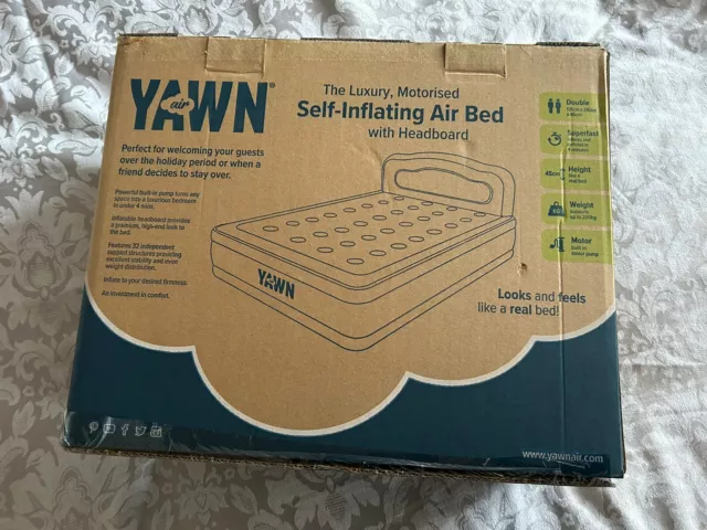 yawn Self Inflating air bed double new