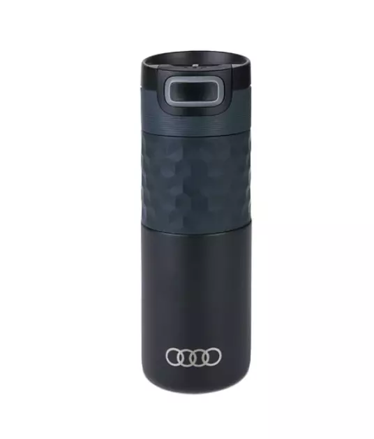 New Genuine Audi Insulated mug Stainless steel, black - 3292200400