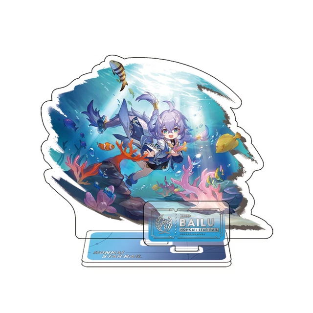 Honkai: Star Rail Bailu Acrylic Figure Table Decors Stand Display Anime Game