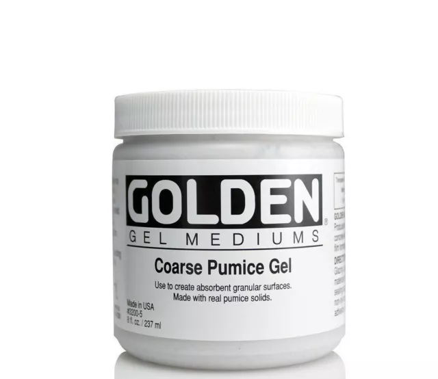 GOLDEN ACRYLIC : Coarse Pumice Gel : 236ml : 473ml : 946ml