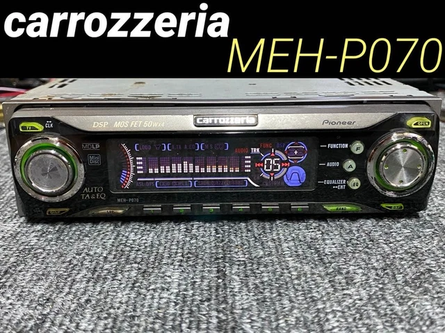 カーオーディオ Carrozzeria meh-p070 carrozzeria CD-U10 PIONEER CARROZZERIA MEH-P070 Car Audio 1DIN MD IP-BUS Working