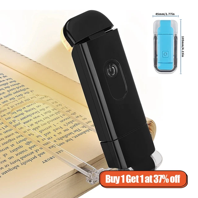 Luce Lettura LED Luce Libro Flessibile Clip-On USB Lampade Regolabili Ricaricabili
