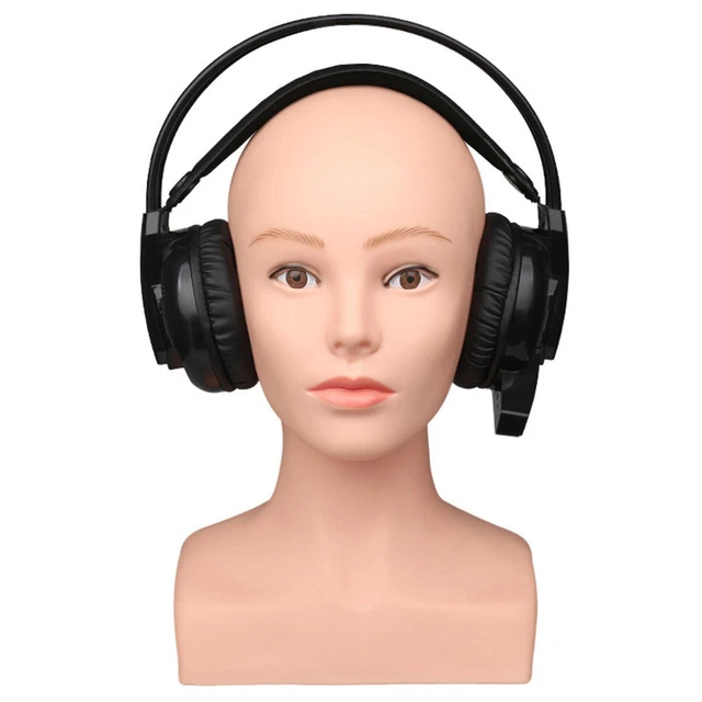 Modèle Tête Mannequin Stand et Support Femme pour Casque Postiches Lunettes