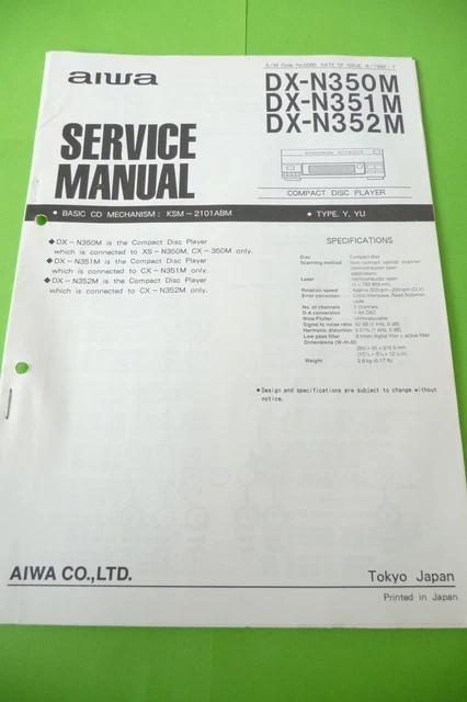 Mode d'emploi Aiwa BS-110 (Français - 2 des pages
