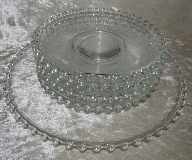 Lot de 10 assiettes plates poisson Arcoroc vintage Transparent Verre Animal