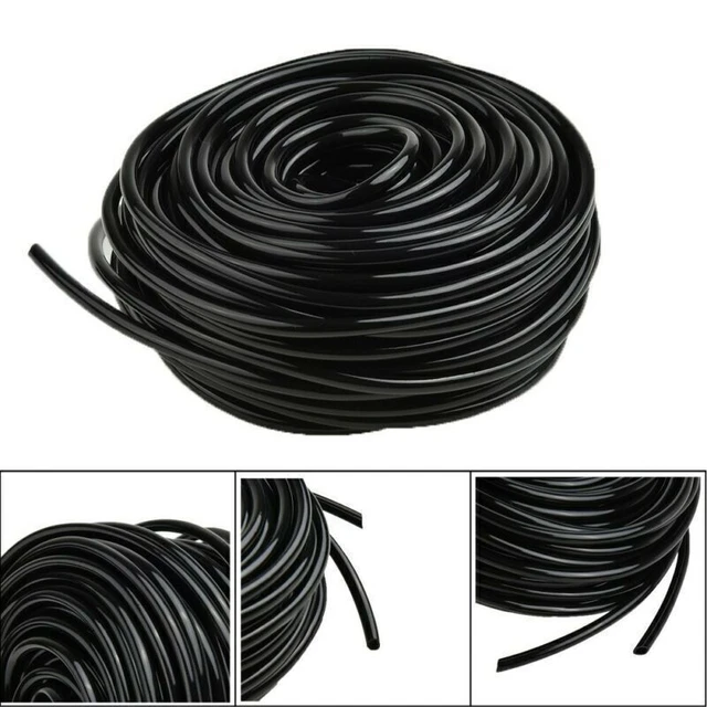 25M Bewässerung Rohrleitung Schlauchleitung 4/7mm Tropfen Rasen Garten Halt T4V6