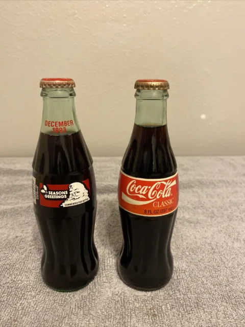 vintage coca cola- commemorative bottle full 1993