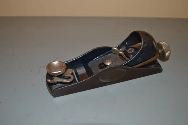Vintage Stanley 60-1/2 Low Angle Block Plane With Adjustable Throat