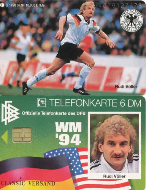 O- 1490.94 "Fußball-WM '94 USA - Rudi Völler" VOLL - 10.000