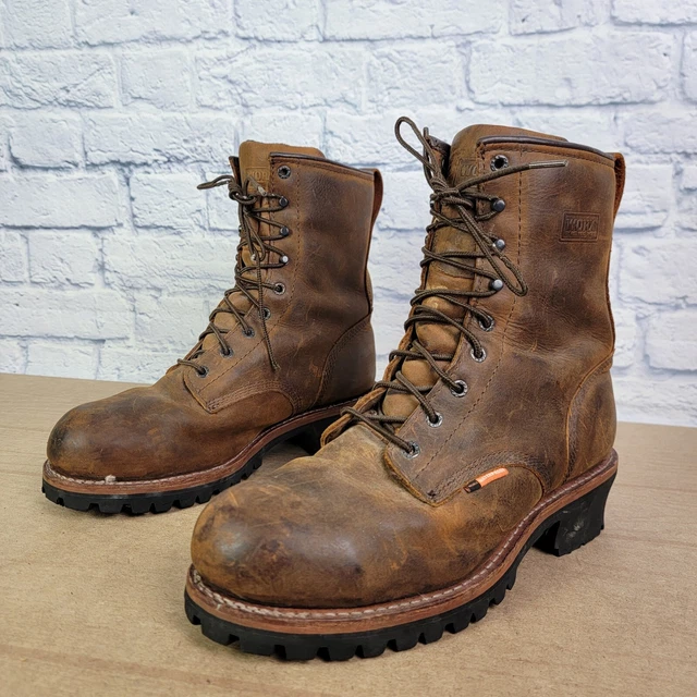 NEW MENS 11 M Red Wing Worx 5701 Waterproof Steel Toe EH Brown