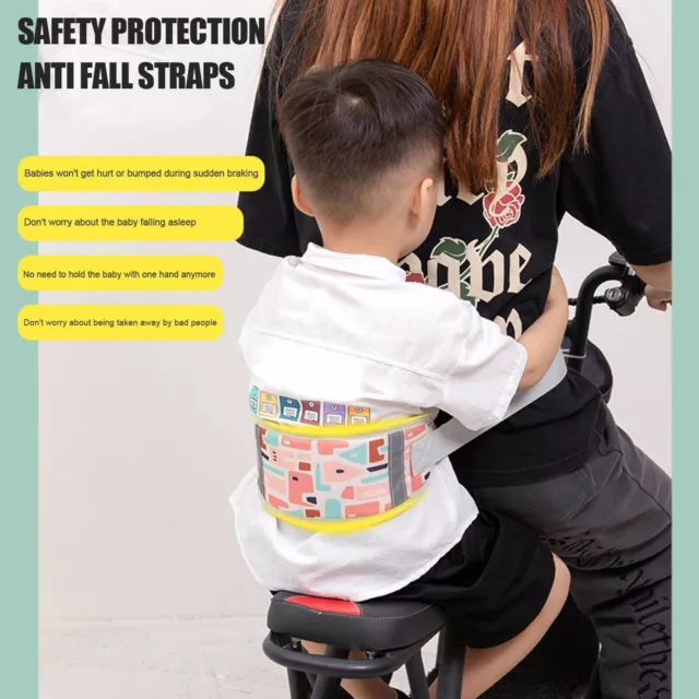 Kids Motorcycle Harness Non-Slip Child Seat Baby Carrier Belt Safety Belt