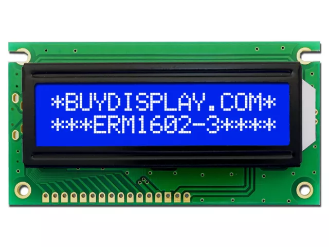 5V Blue 16x2 LCD Module Character Display w/Tutorial,HD44780,Bezel,Arduino