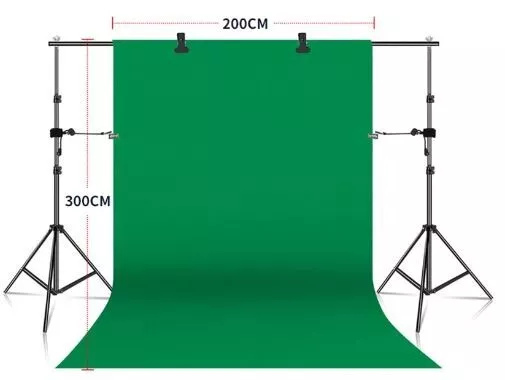 Fond Vert pour Arrière Plan Vidéo Stream Photo Chroma Key 300x300cm Écran NEUF