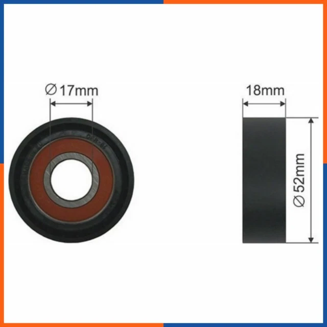 Galet tendeur de courroie d'accessoire pour FORD | R34025PCSMS, WG1236587