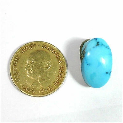 18.00Cts Untreated Natural Turquoise Oval Cabochon Jewelry Gemstone h159