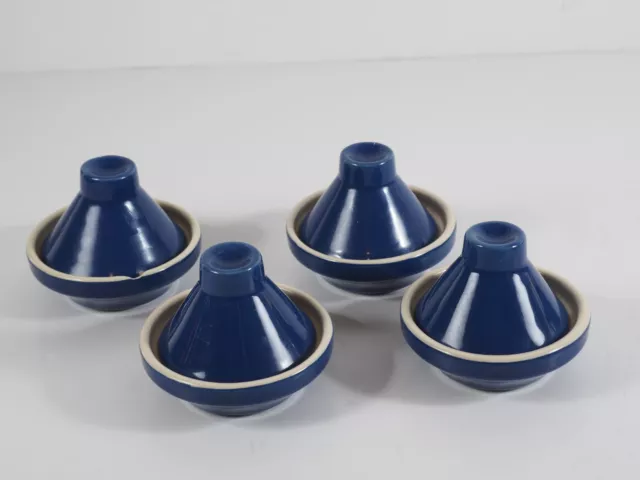 Juego de Colección de Cuatro Utensilios de Cocina Blue Ville de France Mini Tagines 6 cm de Ancho