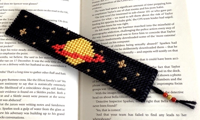 PLANET, Solar system, Space - Handmade bookmark. Unique Birthday Book lover gift