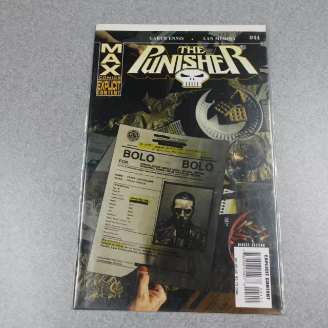 The Punisher Max Comics Issue 44 Marvel Comic Book BAGGED AND BOARDED