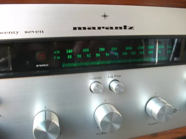 Récepteur Hifi stéréo Marantz 27 AM/FM modèle vingt-sept vingt-sept en bois 3