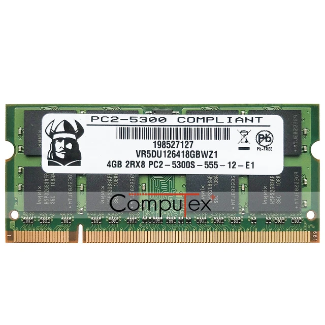 4GB 8GB 16GB PC2-5300S DDR2-667Mhz 200 pin CL5 1.8v Non Ecc Laptop Sodimm Memory