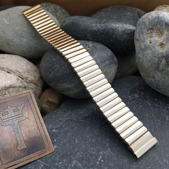 5/8" Speidel Castile 10k Yellow Gold Filled Unused nos Vintage Watch Band