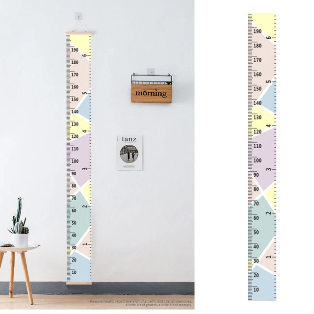 WALL RULER GROWTH Chart Height Growth Chart Wood and Canvas Baby Growth ...