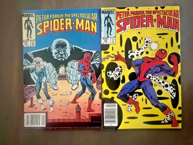 💥 Spectacular Spider-Man # 98 98 NEWSSTAND VARIANT 1st Appearance the Spot 💥