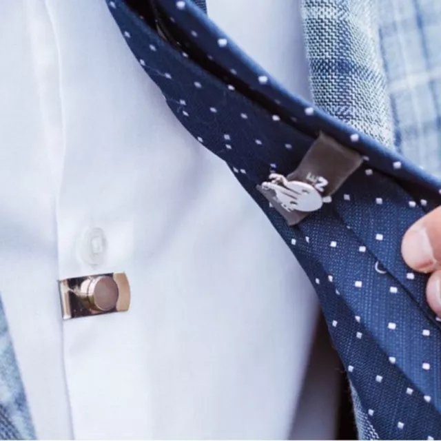 Camicia Regalo Con Fermacravatta Magnetico Per Gioielli Da Uomo A Prova Di -