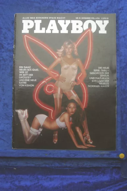 Playboy Dezember 1976 12/76 (B) Sex-Quiz Magazin zum Geburtstag + Poster