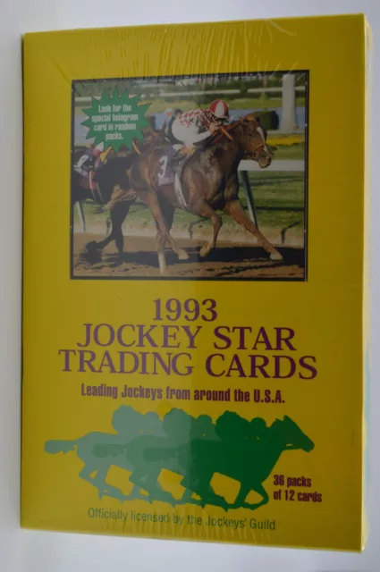 Factory Sealed 1993 - Jockey Guild Trading Cards (BOX) - Jockey Star Cards .