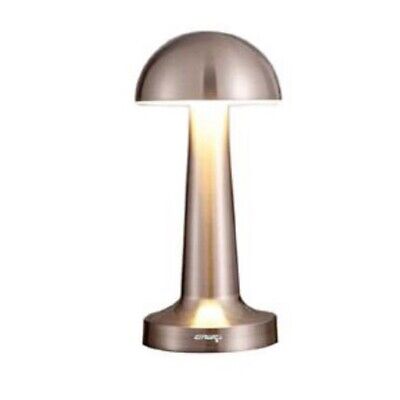 Lampada Da Tavolo Grigio Ricaricabile Usb Effetto Touch Luce Decorativa 306