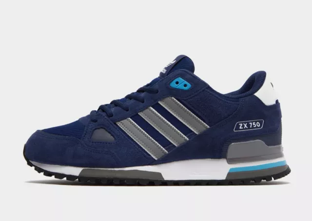 GENUINE ADIDAS ORIGINALS ZX 750 Men UK 7.5 EUR 41.5 Burgundy