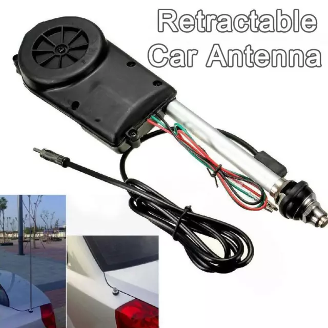 Antenna automatica nera 12V per auto, radio AM/FM, antenna elettrica New L6 2
