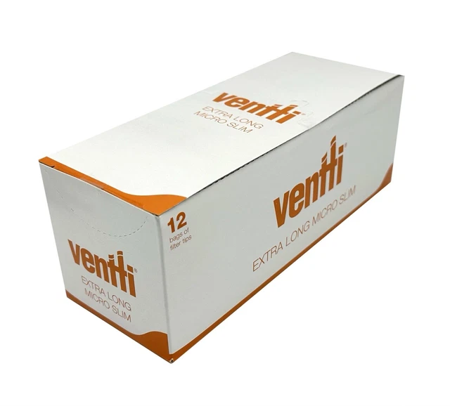 Ventti Super Slim – 12 Bags Of Filter Tips – 140 Filter Tips Per Bag. – Stock Oz - Foto 10