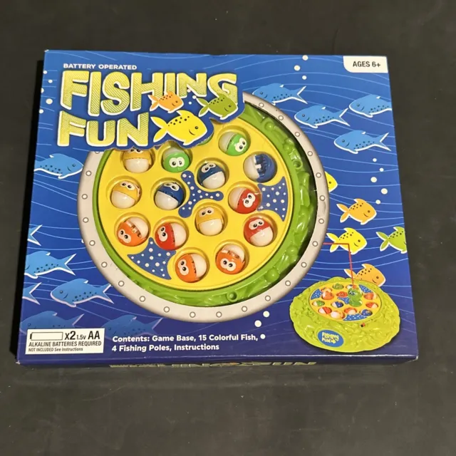 Toy Fishing Rods Fish Magnetic Game Board Spins Play Set Preschool Kid Children