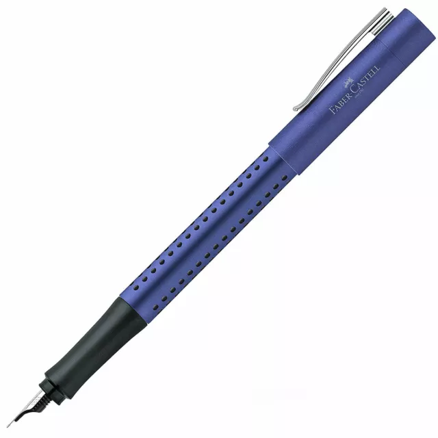 Faber-Castell Fountain Pen Grip 2011 Classic Blue Finish, Extra Fine Nib 140993