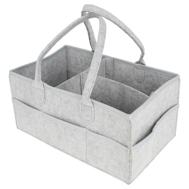 Acorn Baby Diaper Organizer Caddy Bag - Felt 15x9in Baby Diaper Caddy Organizer
