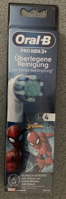 Oral B Marvel Aufsteckbürsten Kinder Spider Man 4er Pack  100% OVP