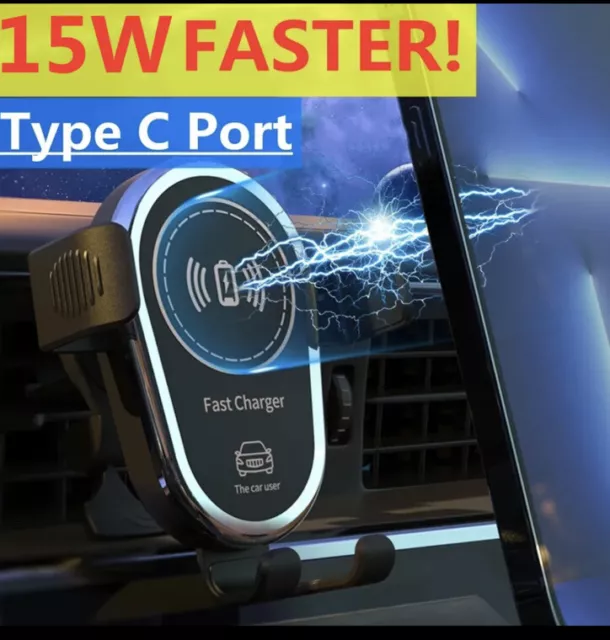 Wireless Qi KFZ Auto Halterung Handy Halter mit Induktive Ladefunktion universal