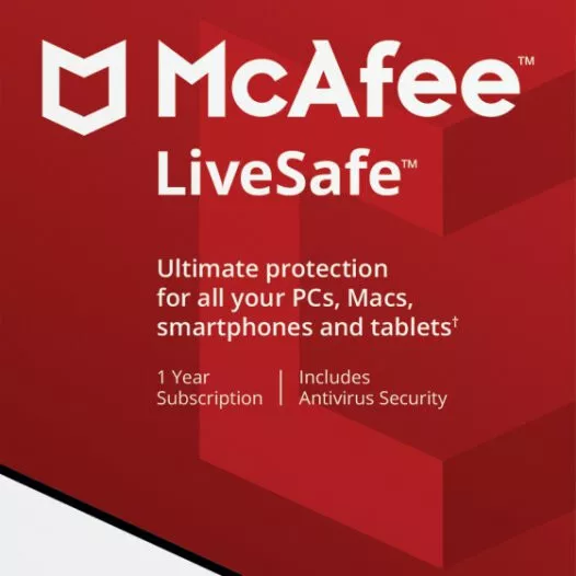 McAfee LiveSafe | Total Protection 1  YEAR Unlimited